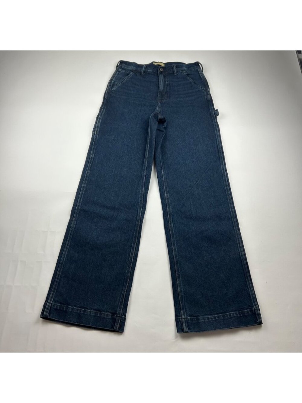 AE Stovepipe Dark Wash Denim Straight Leg Utility Jeans 4R